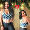 Holiday Plaid Bra