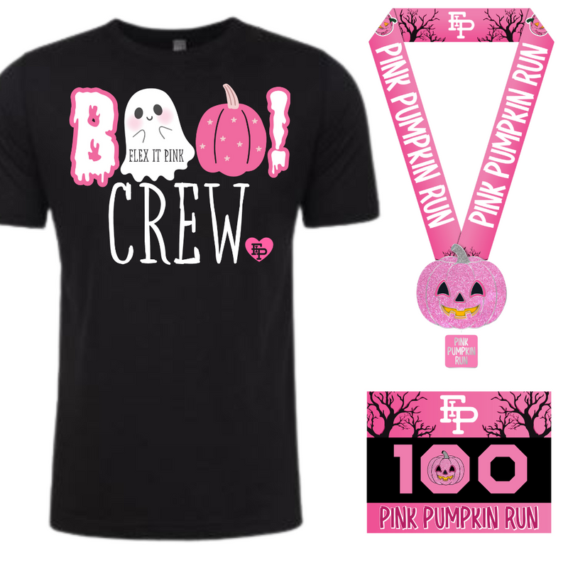 Pink Pumpkin Boo Crew Tee Pack