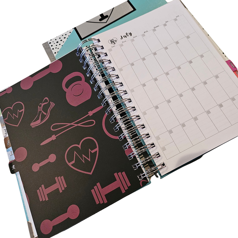 2025 Health and Fitness Planner – Track Workouts, Meals & More | Flex it Pink